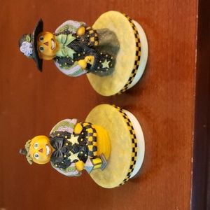 Halloween Candle Topper Pair